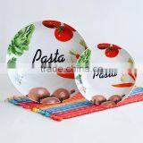 11" and 8" White Porcelain Pasta Bowl With Decal Printing thumbnail-1