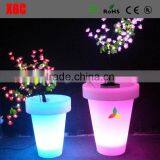 2019 Illuminated Round Shape Tall Plastic Flower Vases Plastic Lighting Flower Vases thumbnail-3