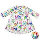 Latest Design Autumn Long Sleeve Baby Girls Dress Casual Party Pocket Girl Child Dress thumbnail-6