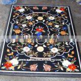 Black Inlay Marble Dining Table Tops thumbnail-1
