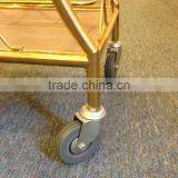 Stainless Steel Mobile Food Cart Coffee Cart Hand Cart for Sale C-37 thumbnail-5