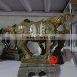 Handcraft Stone Horse With Saddle,marble Animal Statue thumbnail-1