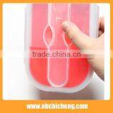 Kitchenware Set Silicone Fast Food Box, Collapsible Bento Lunch Box, Silicone Folding Box thumbnail-3