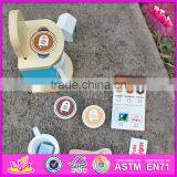 2016 New Design Simulation Home Play Mini Wooden Kids Coffee Maker W10D147 thumbnail-4