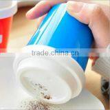 Custom Food-Grade Plastic Seasoning Bottle Spice Storage Case Jar Pink Golden Supplier In thumbnail-2