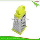 ZY-N5001 pp and Tpr Handle Stainless Steel Boxed Grater Vegetable Grater Slicer thumbnail-1