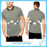 2015 New Short-sleeved Mens Polo, Slim Korean Version of the Double-neck Stripe Polo-shirts thumbnail-1
