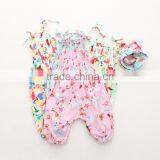 Colourful Chiffon Suspenders Jumpsuit for Baby Girls Siamese Trousers With Headband thumbnail-1