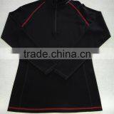 Women's Merino Wool Seamless Sportswear Zip Top for Hiking thumbnail-1