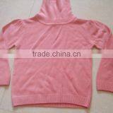 China Latest Fashion Design Children Winter Long Sleeve Wear High Neck Pink Thick Kids Girl Sweater (BKNK5282) thumbnail-1
