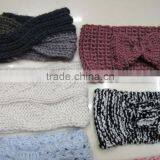 2016 Fashion Winter Top Quality Soft Yarn Latest Woman Designer Crochet Hairband thumbnail-3