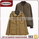China Supplier Custom Winter Men'S 2-In-1 Detachable Padded Quilting Jacket thumbnail-1