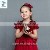 Girls Party Dress Coral Fleece Winter Dress Designs For Girl Of 10 Years Old Short Puff Sleeve Dress thumbnail-3