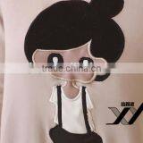 Long Design Pullover Women Cheap Embroidery Hoodies thumbnail-5