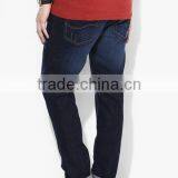 Man Latest Denim Washed Navy Jeans Mid Rise Regular Fit Denim Jeans thumbnail-2