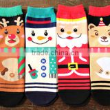 2016 New 3D Cartoon Christmas Snowman Socks Women Cotton Socks Floor Women Cotton Socks thumbnail-1