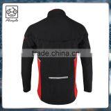 Sports Custom Cycling Hooded Black Softshell Jacket for Man and Woman thumbnail-4