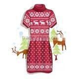 Women Tacky Ugly Christmas Sweater Dress for Party thumbnail-1