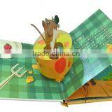 Children Board Book Printing Glossy/matt Vanish Pop-pu Book 3D Card Paper Book Printing for Kids thumbnail-3