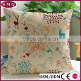 Hotsale Santa and Deer Painting Christmas Pillow Cover thumbnail-3