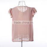 Chiffon Short Sleeve Blouses Woman Blouses and Tops thumbnail-5