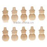 Plain Blank DIY Wooden Snowman Peg Dolls Wedding Party Cake Toppers Favour Craft Decoration thumbnail-1