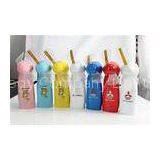 Colorful Shinning Hand Held Programmable LED Fan With Letters / LOGO Customized