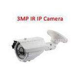 3 Megapixel POE Outdoor IP Camera Bullet Type , Waterproof Surveillance Camera