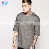 Yihao new Men's T-Shirt With Pigment Dye In Oversized Fit t-shirt new trend fashion casual summer t-shirt 2015