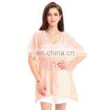Stunning Women Jacquard Beach Wear Lace Free Size Poncho Cover-up