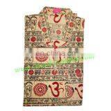 Full Sleeve Short Yoga Kurta in Cotton, Size : Chest 110 x Height 69 x Sleeve 57 Centimeters. thumbnail-2