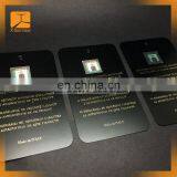 Custom Jewelry Plastic Hang String Printed Pvc Transparent PVC Hang Tags for Jewelry/bag/shoe/garments