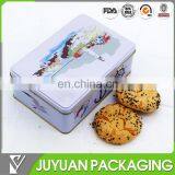 Rectangular Food Grade Metal Cookie Packaging Tin Can Food Storage Cookie Tin Box thumbnail-1