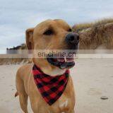 Custom Design Dog Bandanas Washable Triangle Bibs Scarfs Cotton Plaid Printing Kerchief for Dogs and Cats thumbnail-3