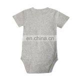 V Neck Snap Crotch Organic Cotton Baby Romper thumbnail-2