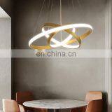 Living Room Chandelier Modern Minimalist Creative Led Duplex Building Ring Nordic Bedroom Dining Room Lamps thumbnail-1