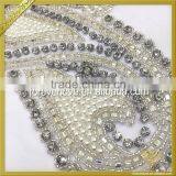 Embroidery High Quality Bridal Appliques Rhinestone FHA-048 thumbnail-3