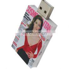 Wholesale Bulk Buy Real Capacity Full Color Printing Logo Book Shape ABS USB Flash Drive thumbnail-3