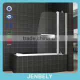 Jenbely 6mm Bathtub Two Glasses 180 Pivot Shower Screen thumbnail-5