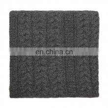 Soft Best Quality 100% Pure Cable Knitted Cashmere Blanket thumbnail-1