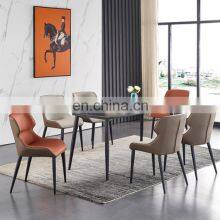Leather Modern Luxury Dinning Table Chiars Restaurant Dinning Room Chairs for Dining Room thumbnail-4