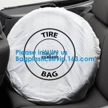 Spare Car Tire Plastic Storage Tote Bags for Tyre Packaging Custom Size Disposable Clear pe Printing Side Gusset, Limite thumbnail-4