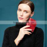 High Quality Fashion Genuine Leather First Layer Leather Crocodile Parttern Woman Small Wallet for Ladies thumbnail-2
