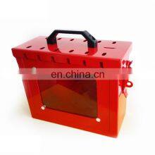 Промышленная переносная металлическая группа блокирующих коробок безопасности из электротехнического углеродистого стали