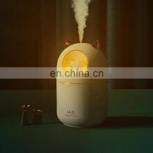 2021 Cute Cat New Design Cool Mist Humidifier 300ml Water With Led Lights thumbnail-5
