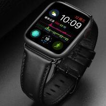 Factory Price Custom High Quantity Cowhide Genuine Leather Watch Strap For Apple Watch Top Layer Leather Band Strap thumbnail-4