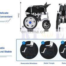 Electric Wheelchair Cushion With Pu Dly Seat Painting Oem Steel Powder Folding Material Therapy thumbnail-4