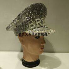 Hat Factory Customized White Grain Man Hat Factory Spot White Costume Security Man thumbnail-5