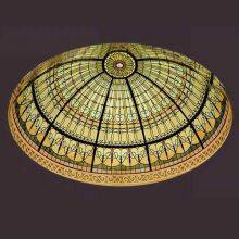 Customize Flat European Style Sustained Steel Skyline Art Glass For Ceiling And Wall Lighting &Decoration thumbnail-1