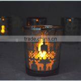 Christmas Glass Votive Cup